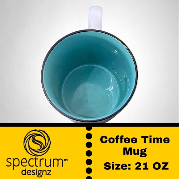 Retro Icon Alarm Clock Mug - Coffee Time Clock BIG 21 oz - Picture 5 of 6